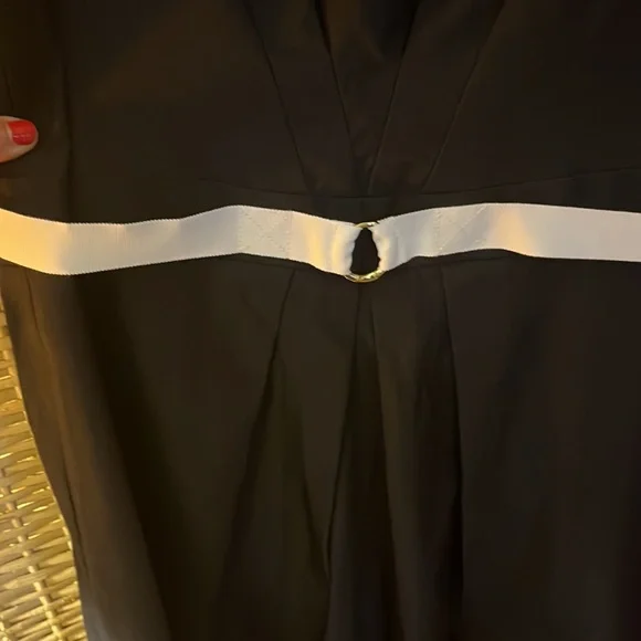 Sarah Campbell pleat front aline w/ grosgrain ribbon around the waist size 14 - Picture 6 of 7